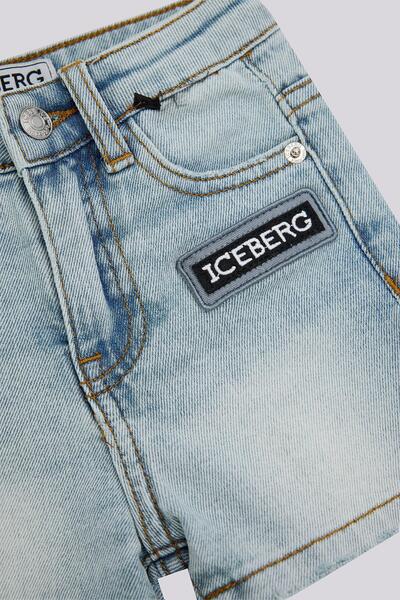 Iceberg BG Store Erkek Bebek Denim Şort