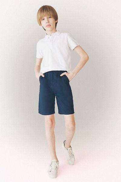 DeFacto شورت جبردين سادة أساسي بجيوب للأولاد C2955A825SM