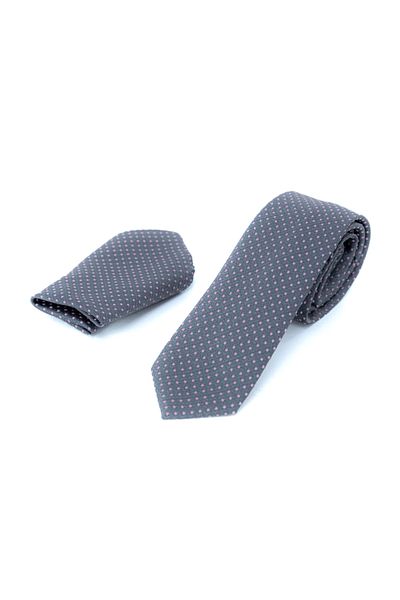 Oppland Men's Tie Classic Handkerchief Stylish Shape Stain Resistant Italian Patterned Thin Narrow Design