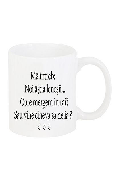 OEM Cana albă personalizată „Ciocanul doare”, INOVATIX®. 330 ml