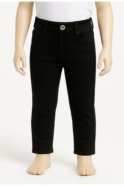 minny max Children's Jean Black Denim Jeans Trousers with Adjustable Elastic Waist