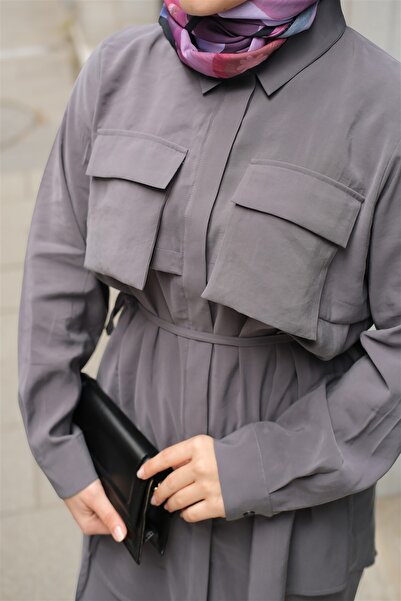 LOCCO Жіночий комплект з модального трикотажу, сірий