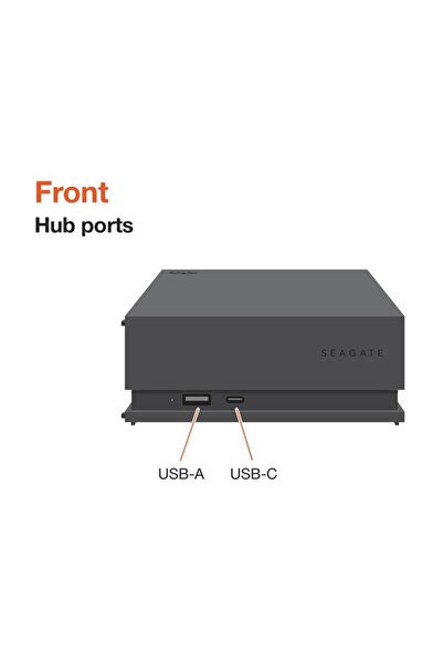 Seagate HDD extern Seagate FireCuda Gaming Hub, 8TB, USB 3.2 (Negru)