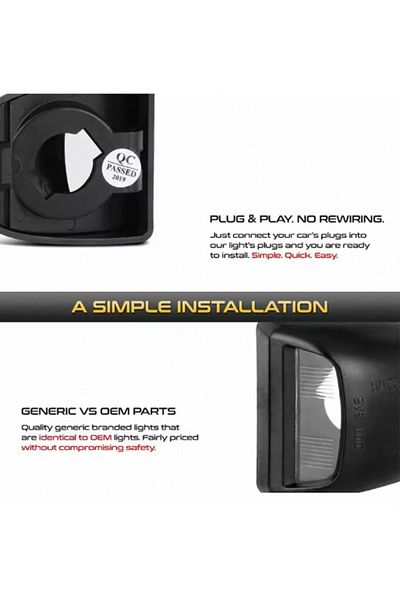 Choice Smoked Rear Bumper License Light Cover Housing For Chevrolet Avalanche Silverado License Plate Cover