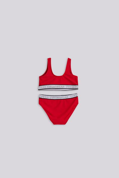 Tyess Bg Store Girl's Red Swimsuit