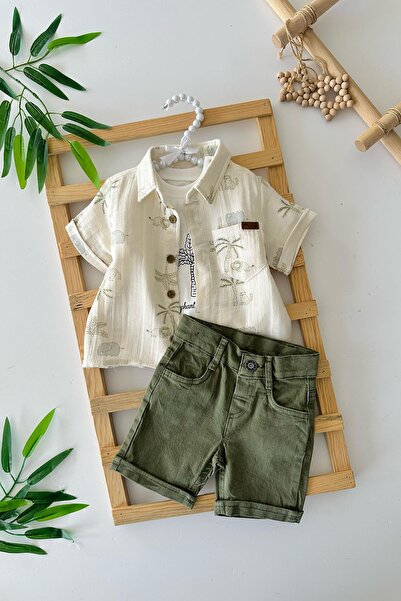 Minigimin Cicileri طقم شورت للأطفال الذكور من Miniğimin Cicileri مكون من 3 قط...