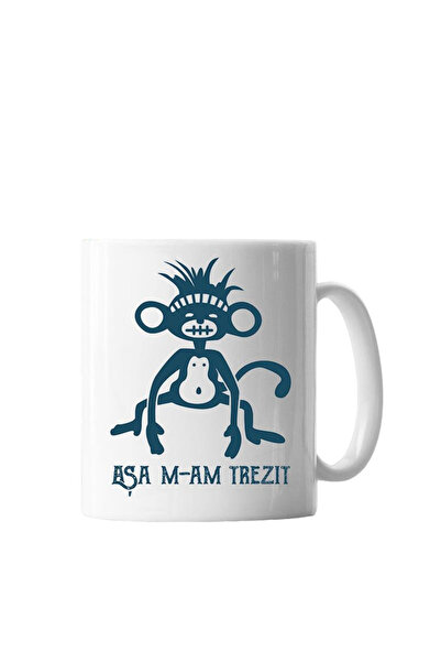 OEM Cana albă personalizată „Așa m-am trezit”, INOVATIX®. 330 ml
