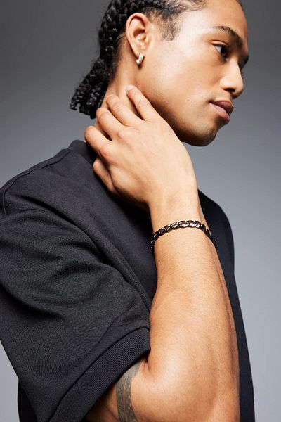 DeFacto Atolyewolf X Defacto Men Thick Chain Bracelet E6141Axns
