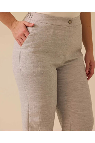 SEÇİL Gala-Xi Women's Plus Size Ankle Length Pants with Pockets 10002511014010