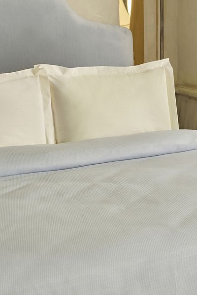 Karaca Home Alya Scalloped Bamboo Double Pike Blue