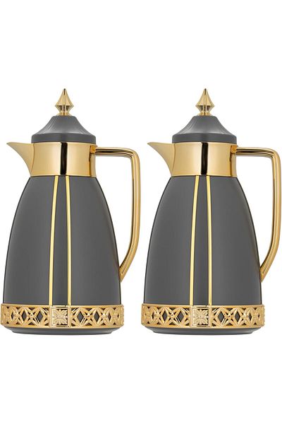 ALSAIF Thermal Insulated Shaden Flask With Vacuum Technology For Coffee And Tea, Leakproof Design, Set Of 2