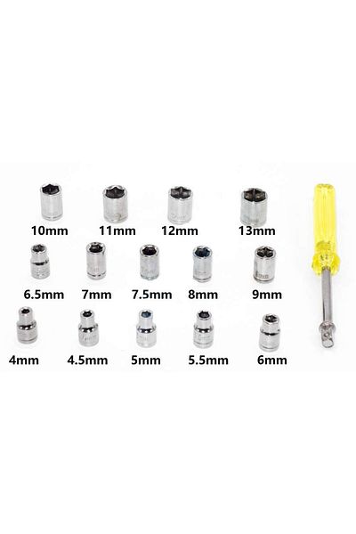 STOREMAX Sbl 40 Piece Socket Set Plastic Boxed Combination Socket Wrench Set Sblshp 1064356