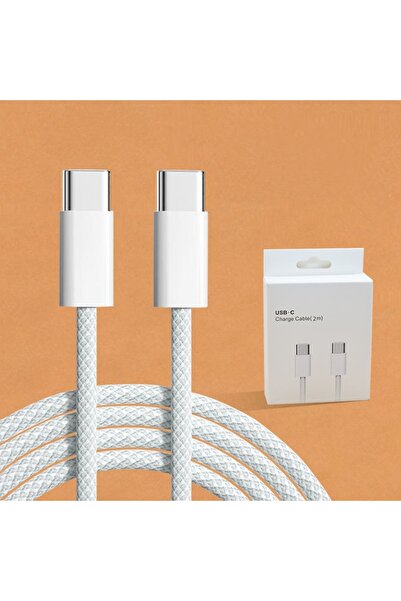 Jomo Store USB C to USB C Cable 60W Fast Charging, 1M White USB 2.0 Type-C Charging Cord