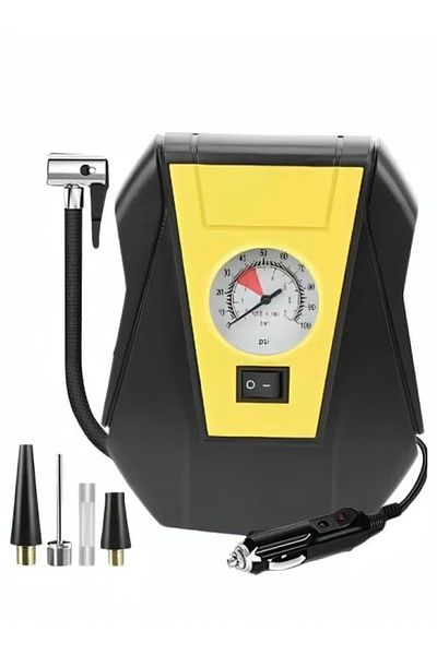 Denx DX1790 air pump, 70 watts, pressure up to 100 PSI, with 3 meter cable for various tires