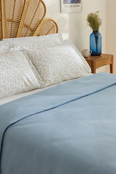Karaca Home Lina Bamboo Single Pique Set Blue