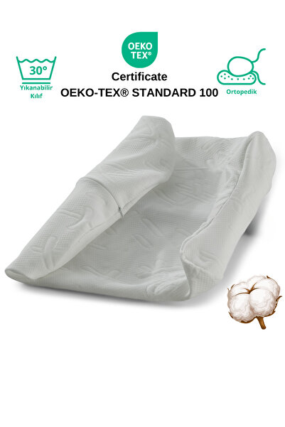 Rudu كيس وسادة ياباني مزدوج الجوانب فيسكو فيسكو 51x41x13-11 سم