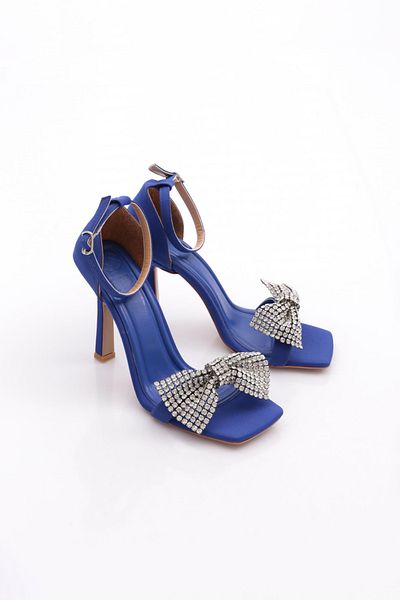 DGN 2029 Women's Silver Stone Bow Sandals