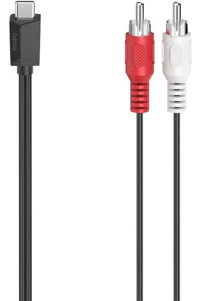 Hama 200730 USB-C Plug - RCA Plug Audio Cable, 1.50 m Length