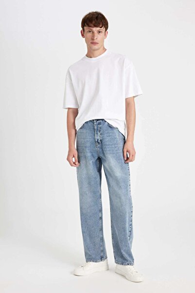 DeFacto Baggy Fit Açık Mavi Erkek Jean Pantolon B3926AX/NM39