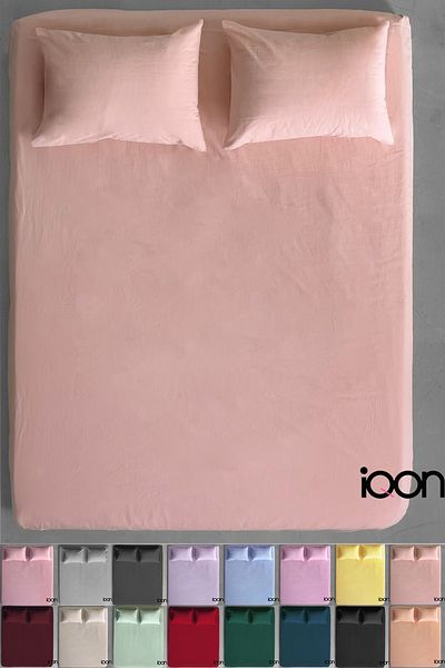 İQON Ranforce Woven Fitted Sheet Set Single - 21 Colors