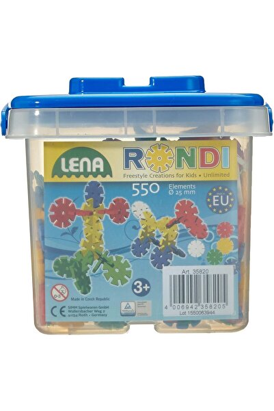 LENA Construction bucket, Lena, 550 pieces, Multicolor