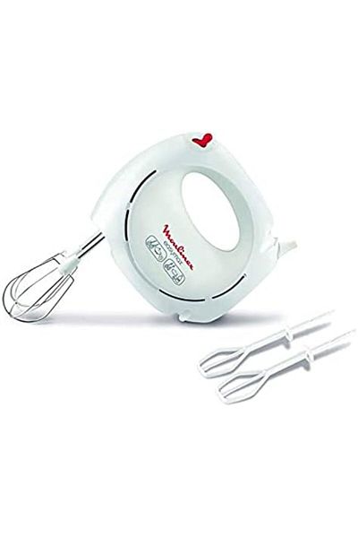 Moulinex MOULINEX Hand Mixer | Easy Max Hand Mixer | 200 W | 5 speeds | White | Plastic/Stainless Steel | 2 Y