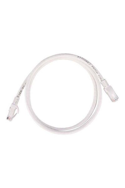 Generic كابل توصيل Bitcorez PVC Cat6 UTP بطول 1 متر أبيض