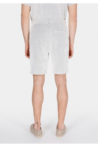 Colin's Regular Fit Mid Waist Striped Men's Gray Shorts