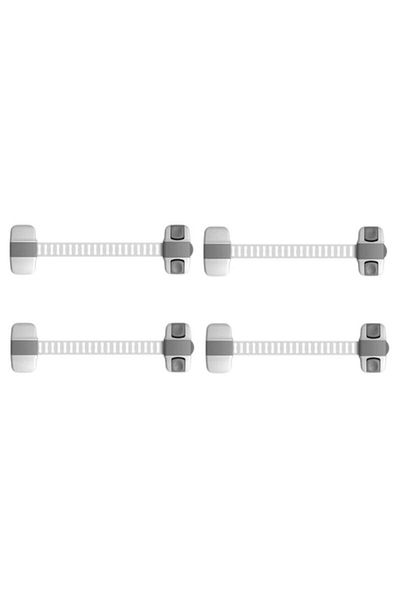 Empria Set Of 4 Flexible And Adjustable Cabinet Protectors, 20 X 5.5 Cm, Grey