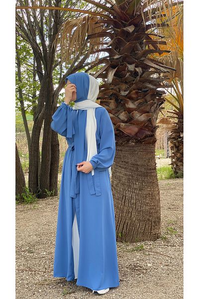 NAKŞİDİL Abaya cu manșetă cu mânecă kimona