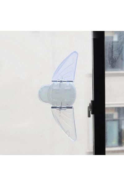 Empria Butterfly Safety Lock For Sliding Doors And Windows, 17 X 6 X 0.5 Cm, Transparent