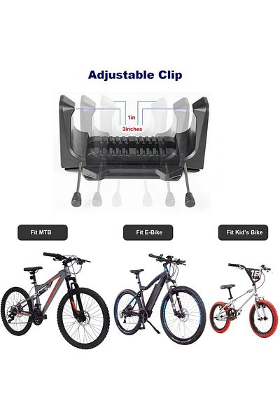 COOYA Bike Stand Wall Mount, Adjustable Vertical Bike Cycling Parking Clip, for Hybrid And Mountain Bikes
