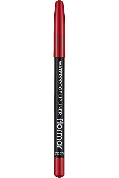 Flormar Lip Liner Pencil, 233 Dramatic Red, Matte