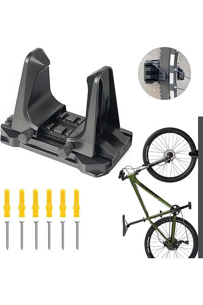 COOYA Bike Stand Wall Mount, Adjustable Vertical Bike Cycling Parking Clip, for Hybrid And Mountain Bikes
