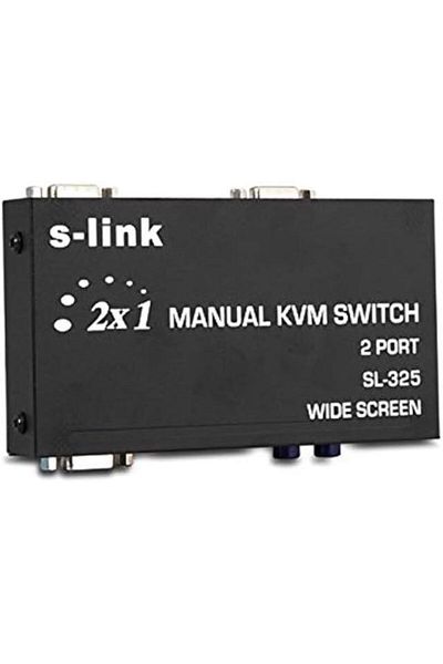STOREMAX Ezg Sl-325 2 Port Vga+Ps2 Manual Kvm Switch with 1.8m M/M Cable Ezsnshop 1065757
