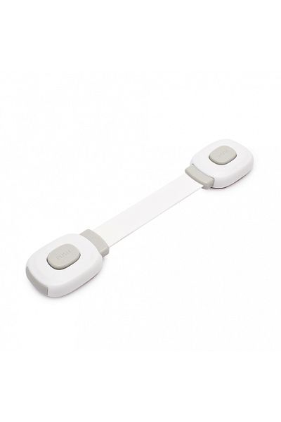 Empria Set Of 6 Flexible Double Lock Safety Locks For Doors And Drawers, Grey