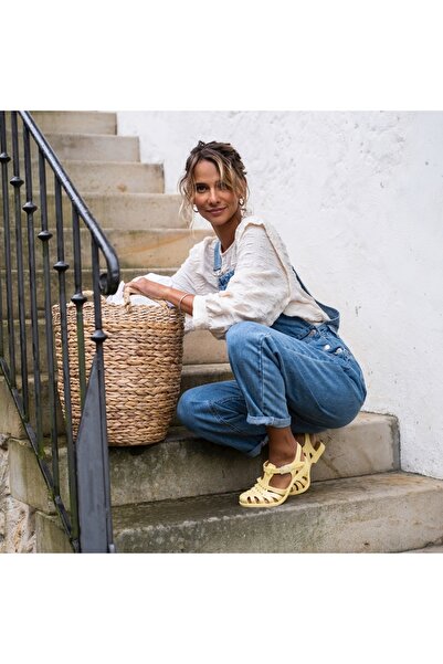 MEDUSE SUN PAILLE - SARI KADIN SANDALET