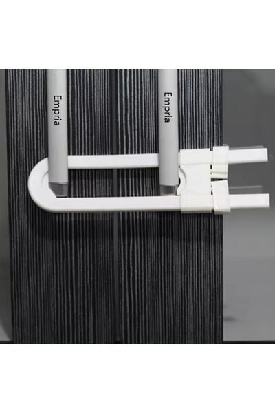 Empria Set of 4 U-shaped cabinet door locks 18.3x4.5 cm