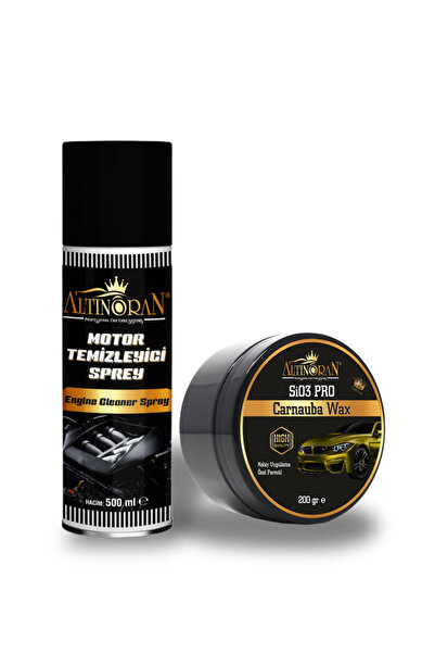 Altınoran Susuz Motor Temizleyici Sprey & Sio3 Pro Hibrit Seramik Cila Seti (...