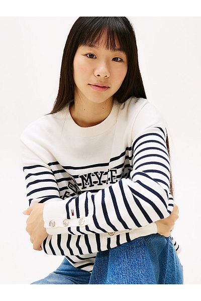Tommy Hilfiger SVETR TJW STRIPE VARSITY