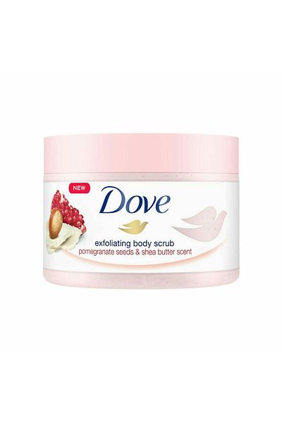 Dove مقشر الجسم ببذور الرمان وزبدة الشيا 225 مل