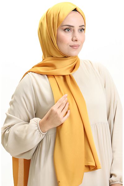 sefamerve Nursema Mustard Silk Sand Shawl - 81001-05