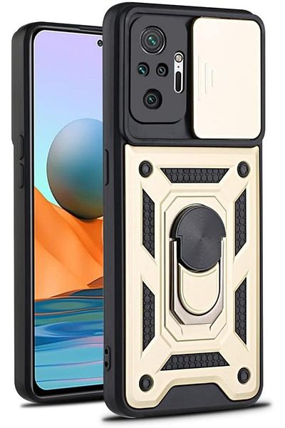 LUXE حافظة Ysstorex لهاتف Xiaomi Redmi Note 10 Pro مع حلقة منزلقة من السيليكون Pars StarColxlecti