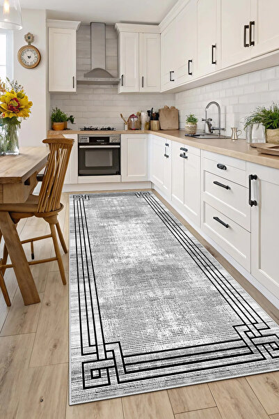 Evimle Makinede yıkanabilir kaymaz taban leke tutmaz mutfak halısı salon halı...