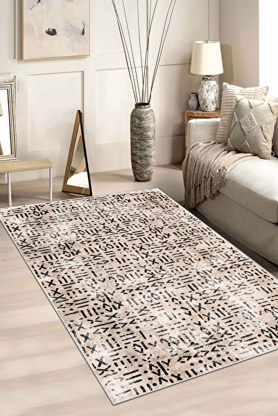 Evimle Makinede yıkanabilir kaymaz taban leke tutmaz mutfak halısı salon halı...