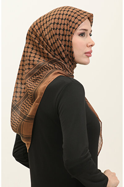 sefamerve Palästina Kefiye Schal 1001-02 Braun