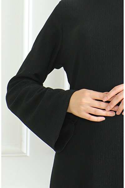 sefamerve Burümcük Fabric Plain Sports Dres 1003-05 Black