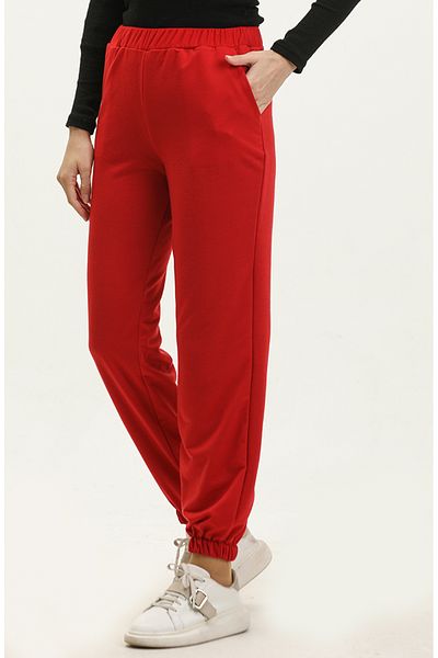 sefamerve Claret Red Sweatpants - Με τσέπες, Μοντέλο 0273-02