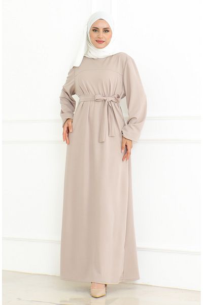sefamerve Αθλητικό φόρεμα Mink Belted - 3028-05