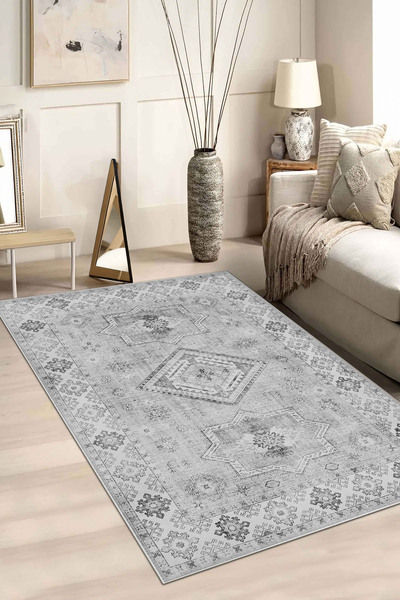 Evimle Makinede yıkanabilir kaymaz taban leke tutmaz mutfak halısı salon halı...